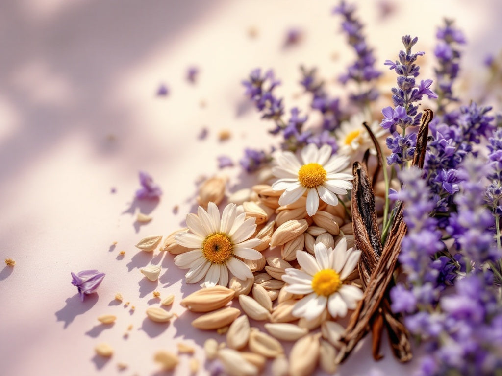 LAVENDE CHAMOMILE AND VANILLA CANDLE